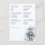 Ein kleines Prince Royal Blue Duwer Baby Trivia Begleitkarte (Rückseite)