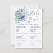 Ein kleines Prince Royal Blue Duwer Baby Trivia Einladung (Vorderseite)