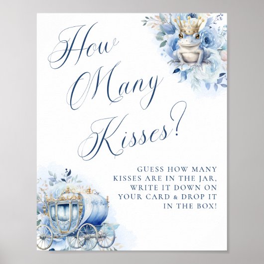 Ein kleines Prince Royal Blue Duwer Kisses Poster (Vorne)