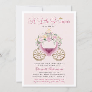 Ein kleines Prinzessin ist auf dem Weg zur Mädchen Einladung
