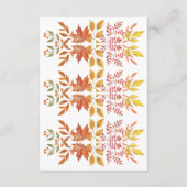 Ein kleines Pumkin Halloween-Herbstdusche Begleitkarte (Rückseite)