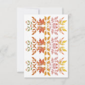 Ein kleines Pumkin Halloween-Herbstdusche Dankeskarte (Rückseite)