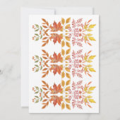 Ein kleines Pumkin Halloween-Herbstdusche Einladung (Rückseite)