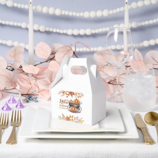 Ein kleines Pumkin Halloween-Herbstdusche Geschenkschachtel (Hochzeit)