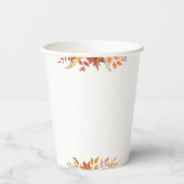 Ein kleines Pumkin Halloween-Herbstdusche Pappbecher (Rückseite)