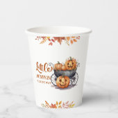 Ein kleines Pumkin Halloween-Herbstdusche Pappbecher (Vorderseite)