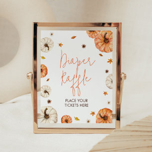 Ein kleines Pumpkin Baby Duschduschabwaschbecken Poster