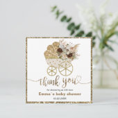 Ein kleines Pumpkin Baby Dusche danke (Stehend Vorderseite)