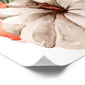 Ein kleines Pumpkin Baby Dusche Willkommenspender Poster (Ecke)