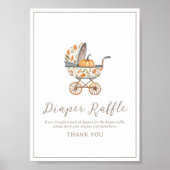 Ein kleines Pumpkin Baby Dusche Windel Raffle Schi Poster (Vorne)