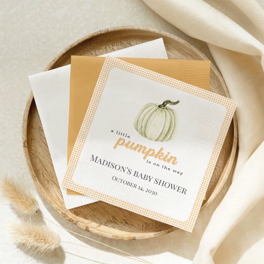 Ein kleines Pumpkin Baby Duschpapier Napkin Serviette