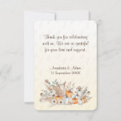 Ein kleines Pumpkin Boho Babydusche Dankeskarte (Vorderseite)