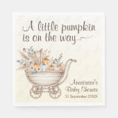 Ein kleines Pumpkin Boho Babydusche Serviette (Vorderseite)