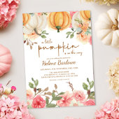 Ein kleines Pumpkin Boho Rustic Fall Baby Dusche Einladung