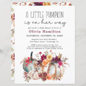 Ein kleines Pumpkin Budget Fall Floral Baby Dusche (Vorne/Hinten)