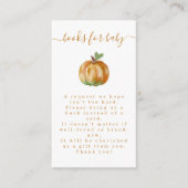 Ein kleines Pumpkin Fall Baby Duschgeschlecht neut Begleitkarte (Vorderseite)