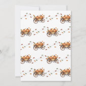 Ein kleines Pumpkin Fall Baby Duschgeschlecht neut Dankeskarte (Rückseite)