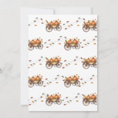 Ein kleines Pumpkin Fall Baby Duschgeschlecht neut Einladung (Rückseite)