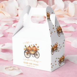 Ein kleines Pumpkin Fall Baby Duschgeschlecht neut Geschenkschachtel