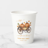 Ein kleines Pumpkin Fall Baby Duschgeschlecht neut Pappbecher (Vorderseite)
