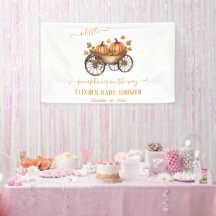 Ein kleines Pumpkin Fall Babydusche Geschlecht Neu