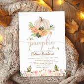 Ein kleines Pumpkin Fall Boho Baby Dusche Einladung