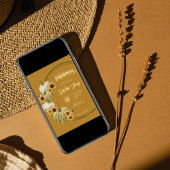 Ein kleines Pumpkin Fall Boho Floral Baby Dusche Einladung