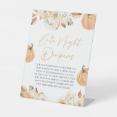 Ein kleines Pumpkin Fall Spate Night Diapers Game Sockelschild (Vorderseite)