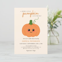 Ein kleines Pumpkin Gender Neutral Fall Baby Dusch