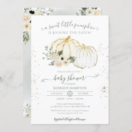 Ein kleines Pumpkin Gender Neutral Fall Baby Dusch Einladung