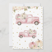 Ein kleines Pumpkin Girl 2. Geburtstag Einladung (Rückseite)