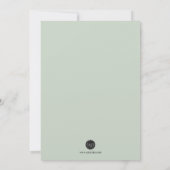 Ein kleines Pumpkin Greenery Girl Einladung (Rückseite)