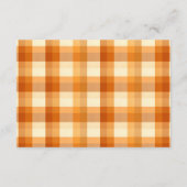 Ein kleines Pumpkin Herbst Baby Diaper Raffle Begleitkarte (Rückseite)