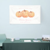 Ein kleines Pumpkin Pink Baby Dusche Begrüßungsban Banner (Messeveranstaltung)