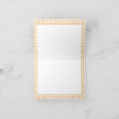 Ein kleines Pumpkin Rustic Boho Fall Baby Dusche Dankeskarte (Innenseite)