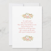 Ein kleines Puppen Baby Duschmädchen Einladung (Rückseite)