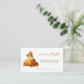 Ein kleines Puppen Baby Duschmädchen-Windeln Begleitkarte (Stehend Vorderseite)