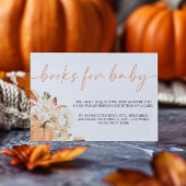 Ein kleines Puppenkürbchen Babyduschbücher für Bab Begleitkarte