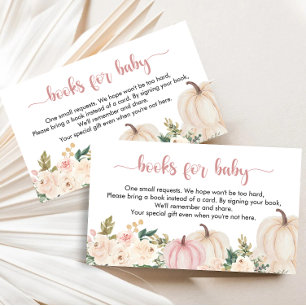 Ein kleines Puppkin-Baby-Duschbuchlein Begleitkarte