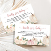 Ein kleines Puppkin-Baby-Duschbuchlein Begleitkarte