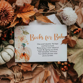 Ein kleines Puppkin-Baby-Duschbuchlein Begleitkarte