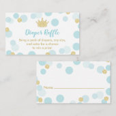 Ein kleines Raffelticket für das Prince Baby Duwer Begleitkarte (Vorne/Hinten)