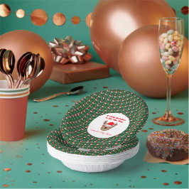 Ein kleines Rentier ist unterwegs Pappteller