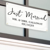 Ein kleines Retro-Banner, nur verheiratet Banner (Äußeres Gebäude)