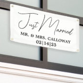 Ein kleines Retro-Banner, nur verheiratet Banner (Äußeres Gebäude)