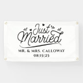 Ein kleines Retro-Banner, nur verheiratet Banner (Horizontal)