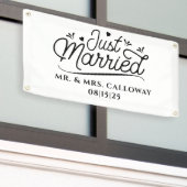 Ein kleines Retro-Banner, nur verheiratet Banner (Äußeres Gebäude)