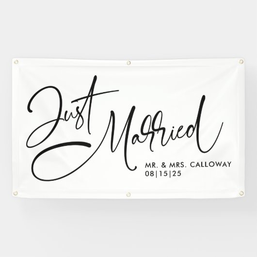 Ein kleines Retro-Banner, nur verheiratet Banner (Horizontal)