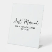 Ein kleines Retro-Banner nur verheiratet Sockelschild (Vorderseite)