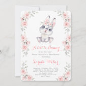 Ein kleines, rosa Babyduschmädchen Einladung (Vorderseite)